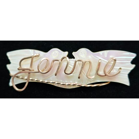 Vintage Jennie Mother of Pearl Brooch - Picture 1 of 3